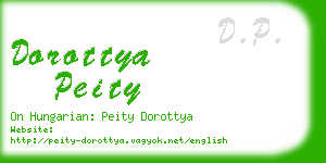 dorottya peity business card